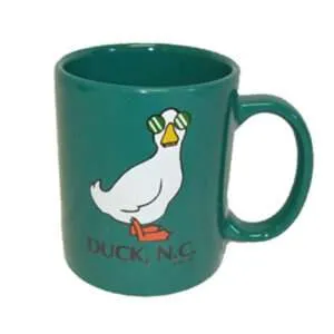 big duck mug green z